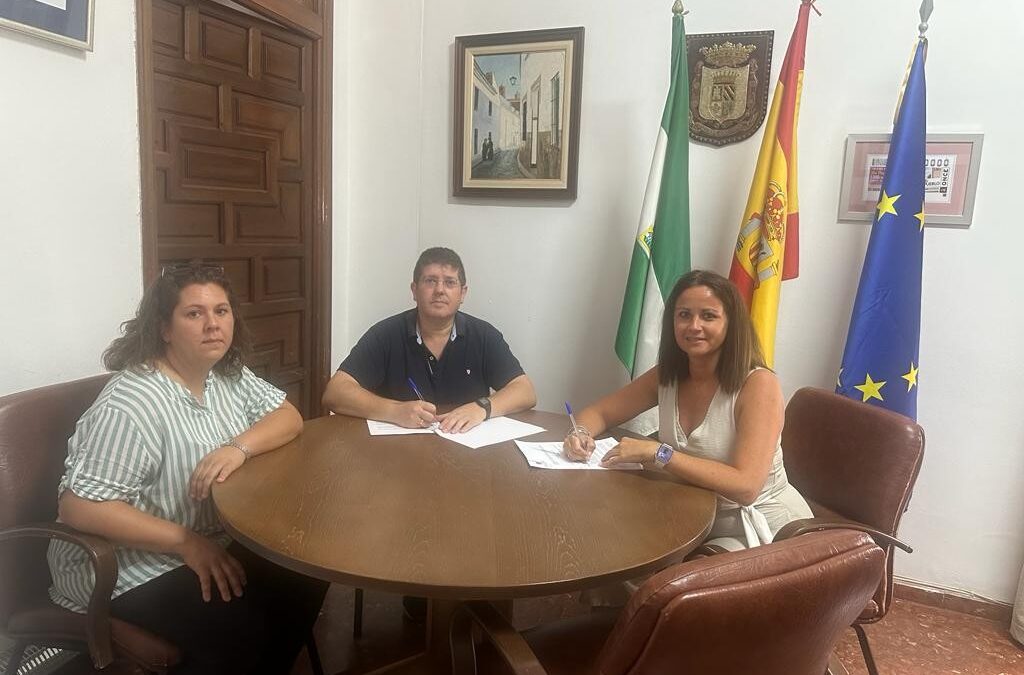 Firmado un convenio de colaboración entre el Ayuntamiento de Fuente Obejuna y el C.D Futbol Base Mellaria por un importe de 10.000 Euros