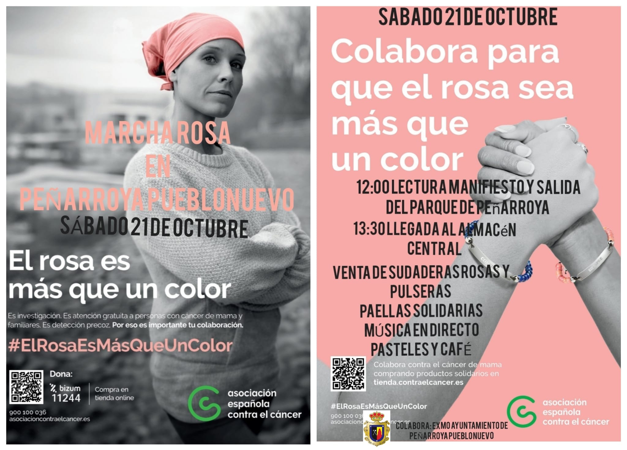 Marcha Rosa en Peñarroya Pueblonuevo: Un Gesto Solidario Contra el Cáncer de Mama