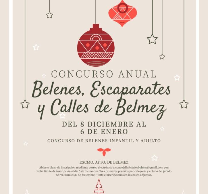 Concurso Anual de Belenes, Escaparates y Calles en Belmez