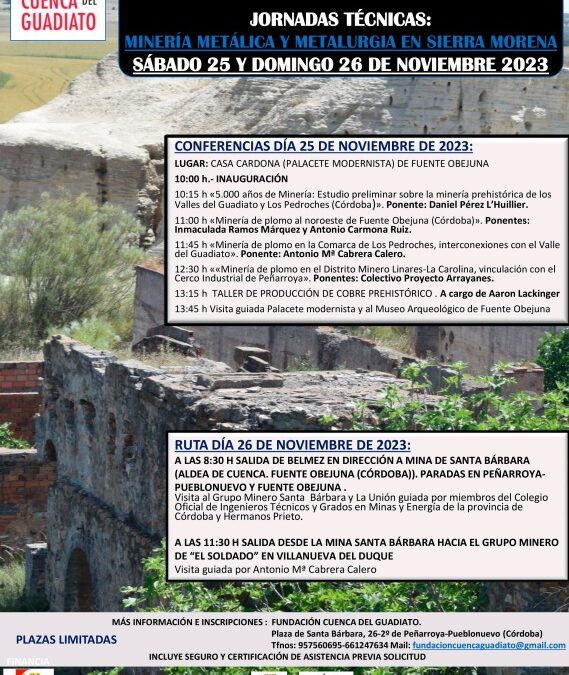 Jornadas Técnicas sobre Minería Metálica en el Seminario de Espacios Patrimoniales
