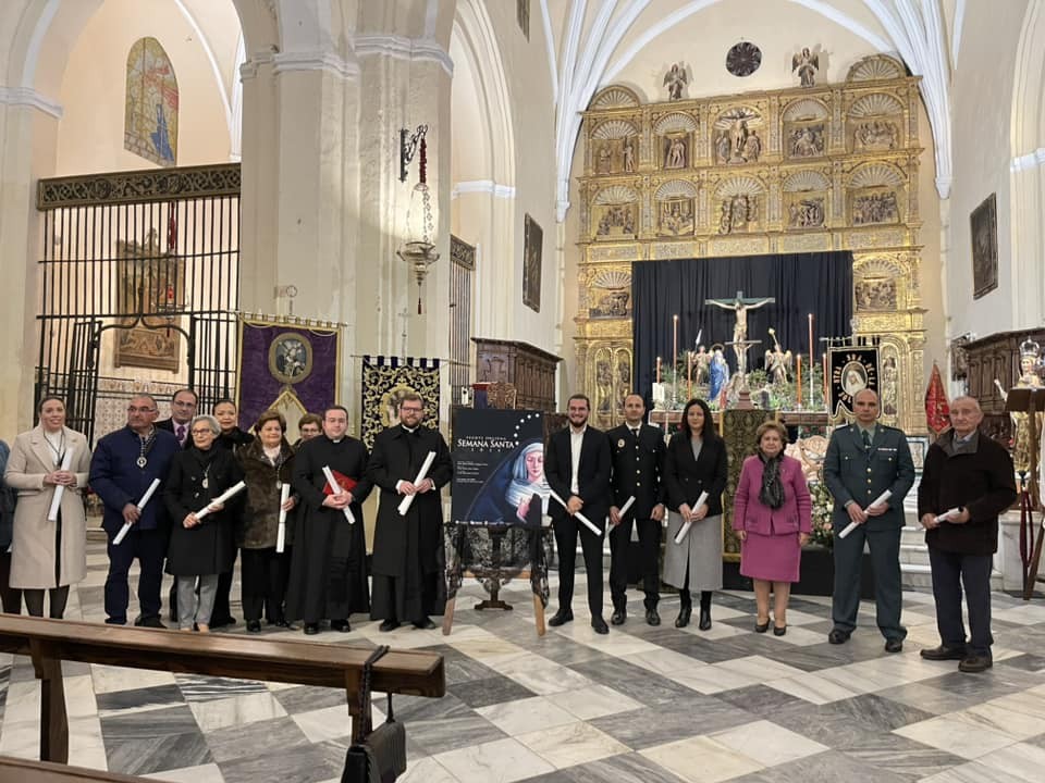 Miguel Pulgarín Habas presenta su cartel de Semana Santa 2024 en La Iglesia Parroquial Ntra. Sra. del Castillo de Fuente Obejuna