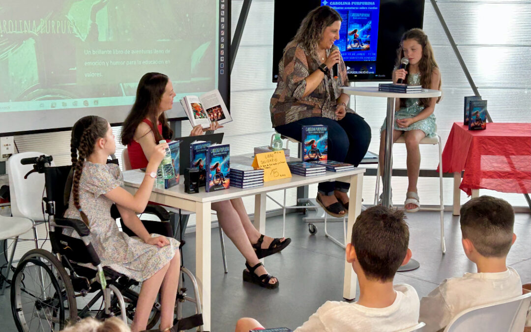 Presentación del libro «Carolina Purpurina: brillantes aventuras sobre ruedas» a beneficio de la Fundación Leucodistrofia TUBB4A y la Asociación Europea contra las Leucodistrofias