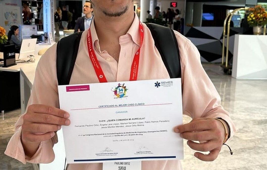 El Peñarriblense, Fernando Paulino Ortiz, Doctor en Medicina, recibe el premio a la mejor comunicación de un caso clínico