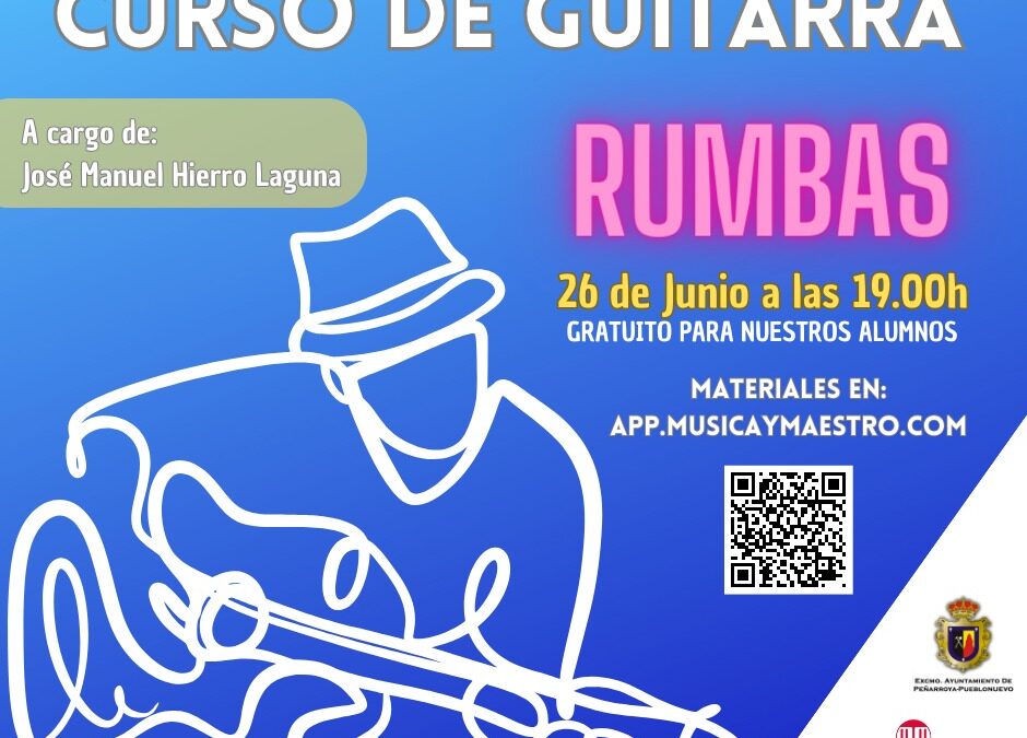 Curso de guitarra rumba en la Escuela de Música de Peñarroya-Pueblonuevo