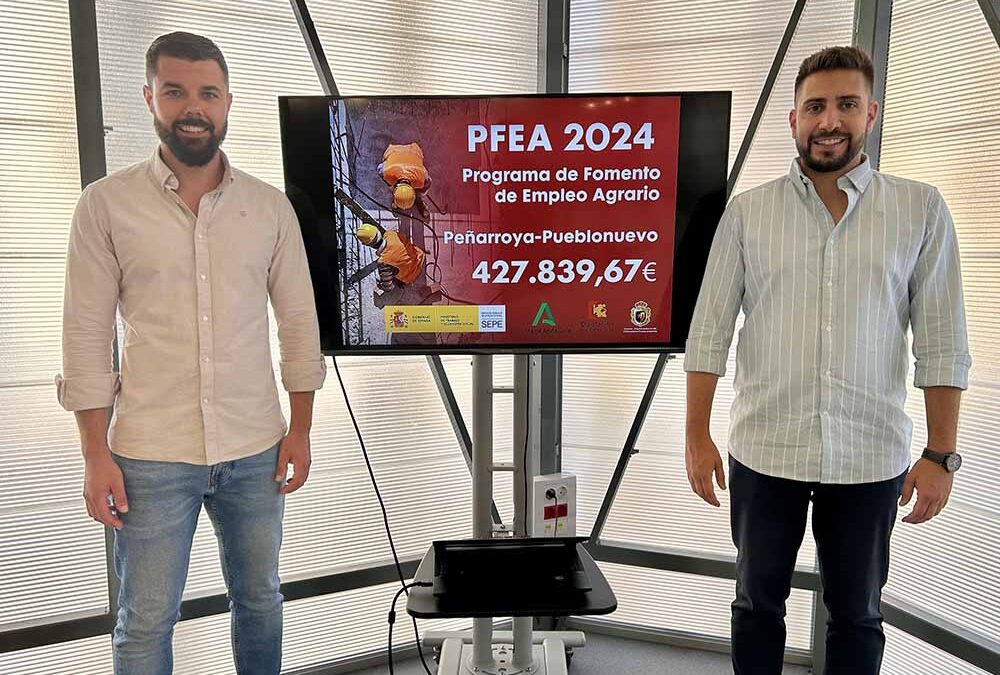 El PFEA 2024 contempla una inversión de más de 400.000 euros y cinco actuaciones en Peñarroya-Pueblonuevo