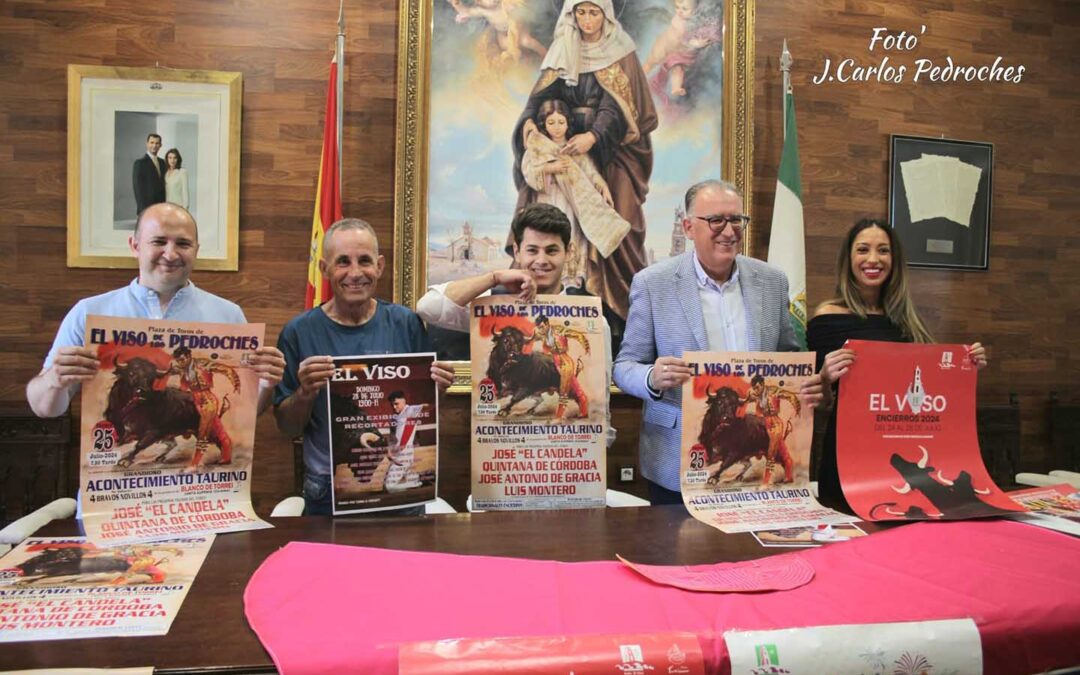 El Viso celebra las fiestas de Santa Ana con encierros taurinos y novillada local