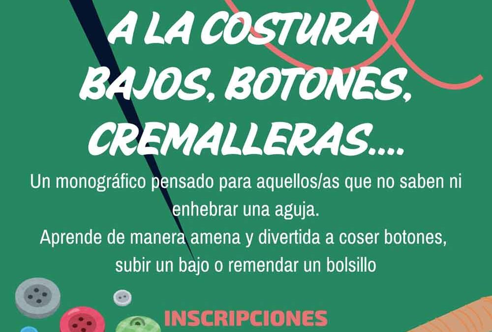 Curso de iniciación a la costura en Peñarroya Pueblonuevo: aprende lo básico de manera divertida