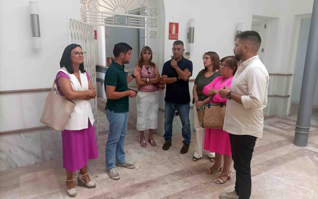 Dolores Sánchez, Delegada en Córdoba de Inclusión Social visita Peñarroya-Pueblonuevo