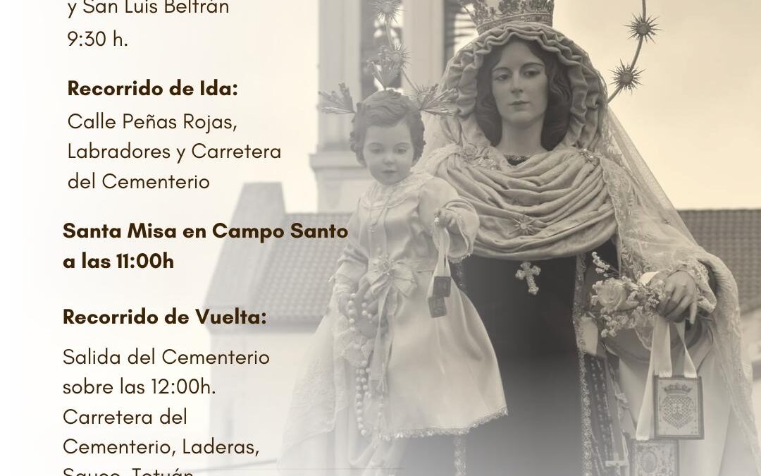 Cancelación de la Salida Procesional de Nuestra Señora del Carmen en el Día de Todos los Santos