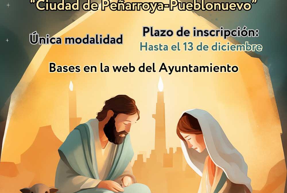El Ayuntamiento de Peñarroya-Pueblonuevo abre la inscripción para la XXI edición del Concurso de Belenes hasta el 13 de diciembre