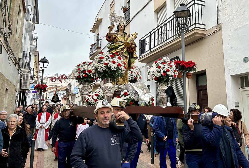  La festividad de Santa Bárbara en Peñarroya-Pueblonuevo, una tradición que une fe y minería
