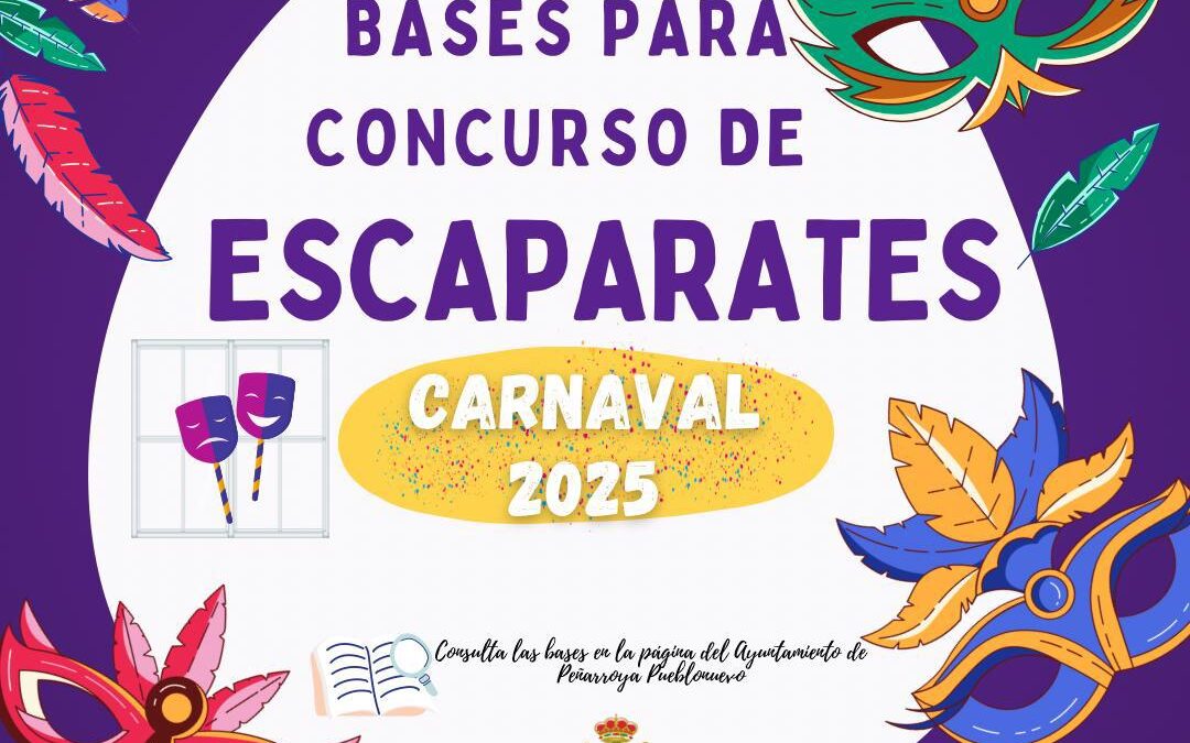 Bases del Concurso de Escaparates para el Carnaval 2025