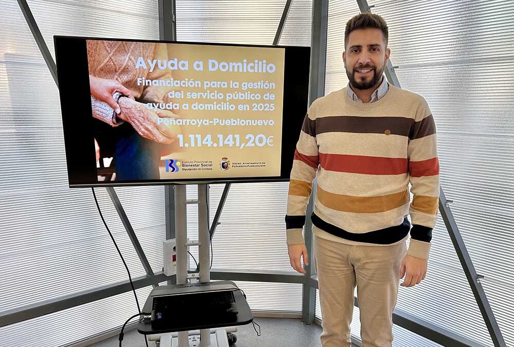 El servicio de ayuda a domicilio en Peñarroya-Pueblonuevo contará con más de 1,1 millones de euros para su gestión durante 2025
