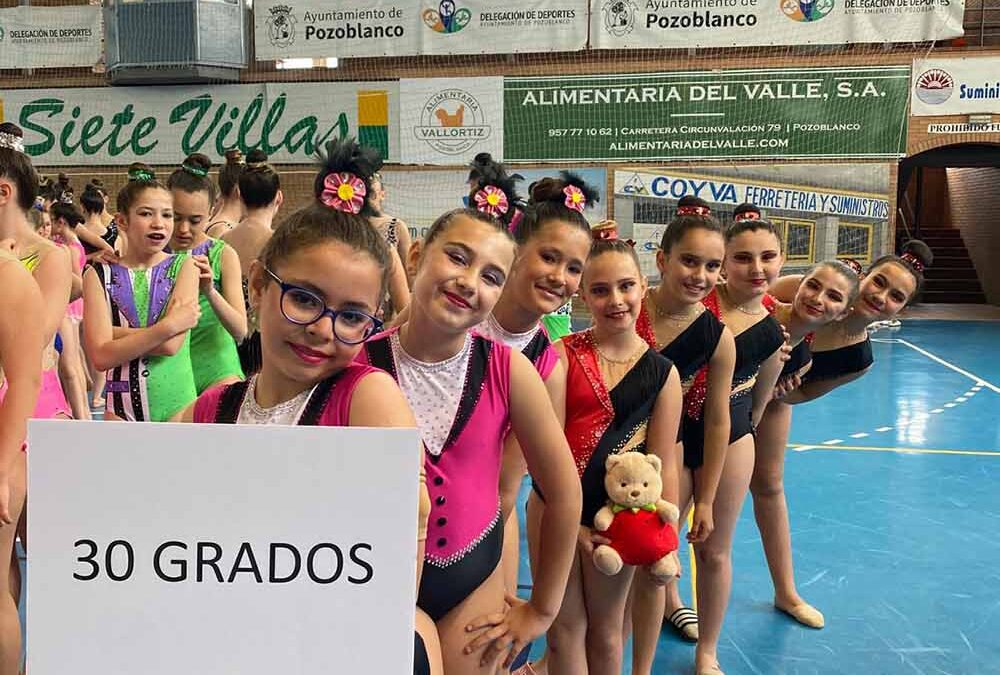 Brillante actuación de Gimnasia Rítmica 30 Grados en la 2ª fase del Circuito Provincial CORDUBA