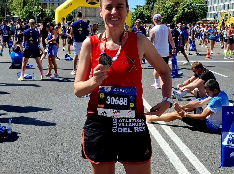 Vilma León, orgullo de Villanueva del Rey en la Zurich Rock & Roll de Madrid