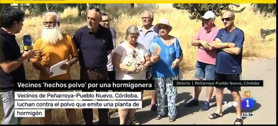 Vecinos de Peñarroya-Pueblonuevo denuncian 15 años de problemas por la cercanía de una planta de hormigón