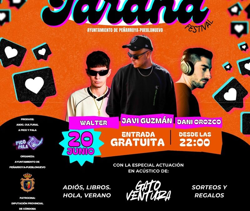 Primera edición del Jarana Fest: ¡El Festival que hará de Peñarroya-Pueblonuevo una fiesta y marca el comienzo del verano!