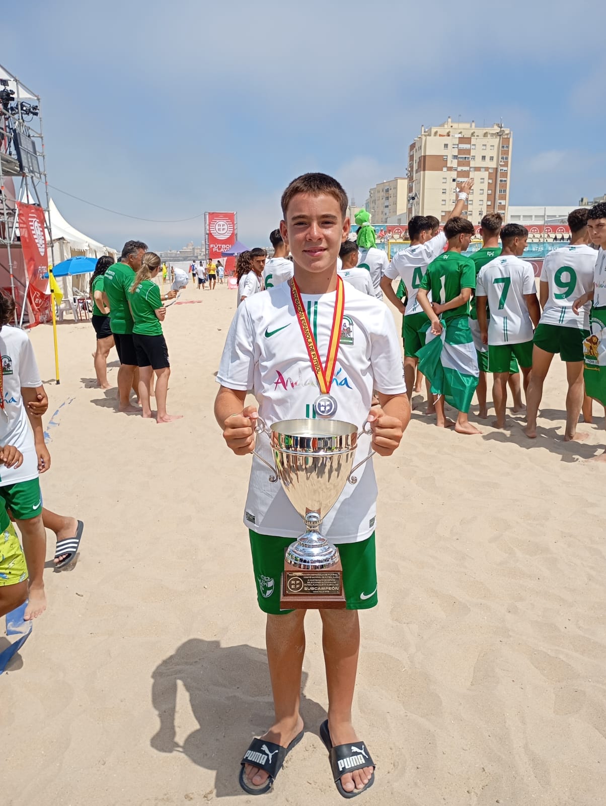 Hugo Carmona Arenas, subcampeón de España de Fútbol Playa (1)