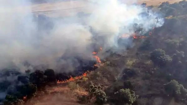 Incendio en Peñarroya