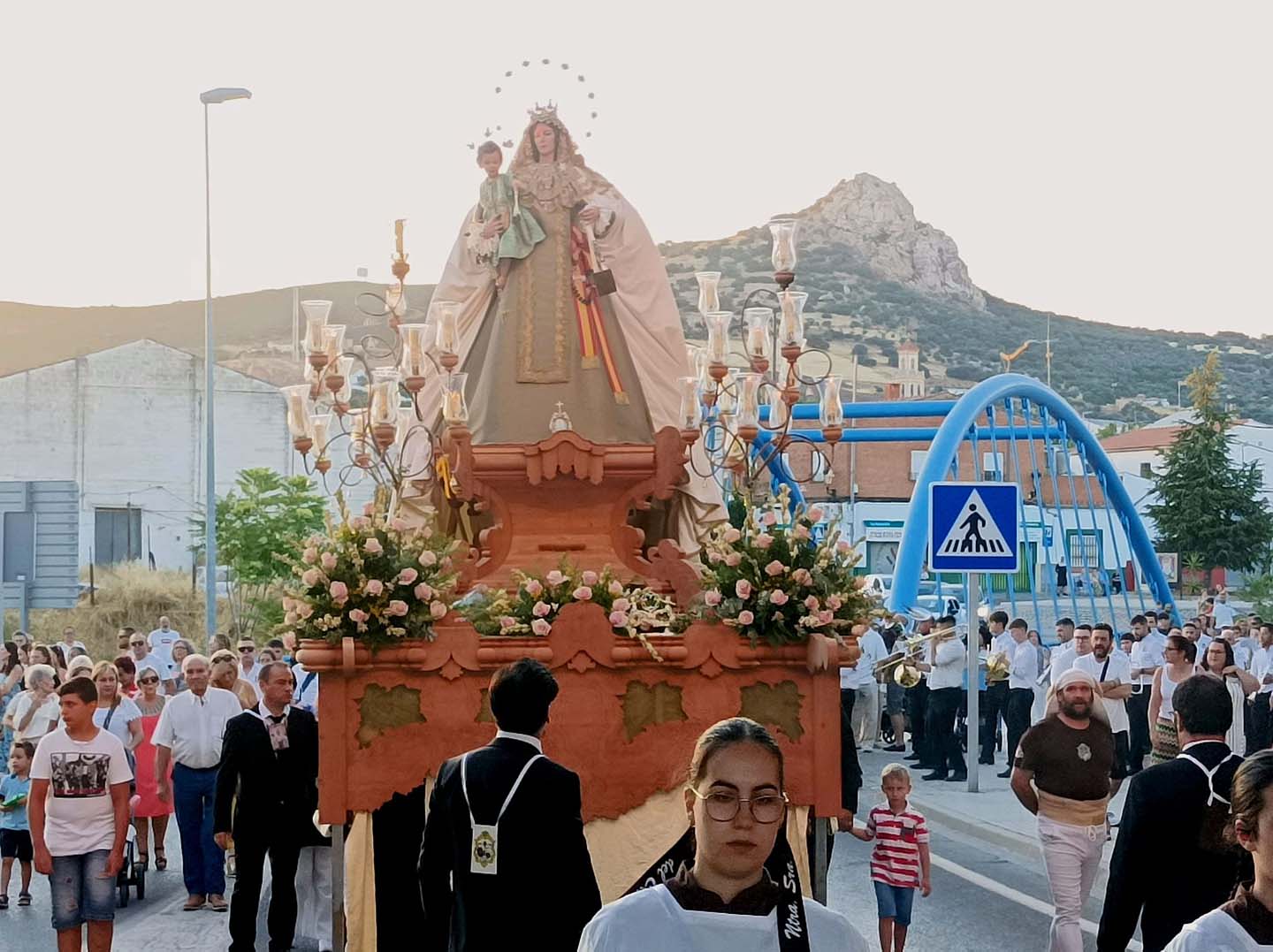 Procesión Virgen del Carmen saliendo de Peñarroya 19-07-25