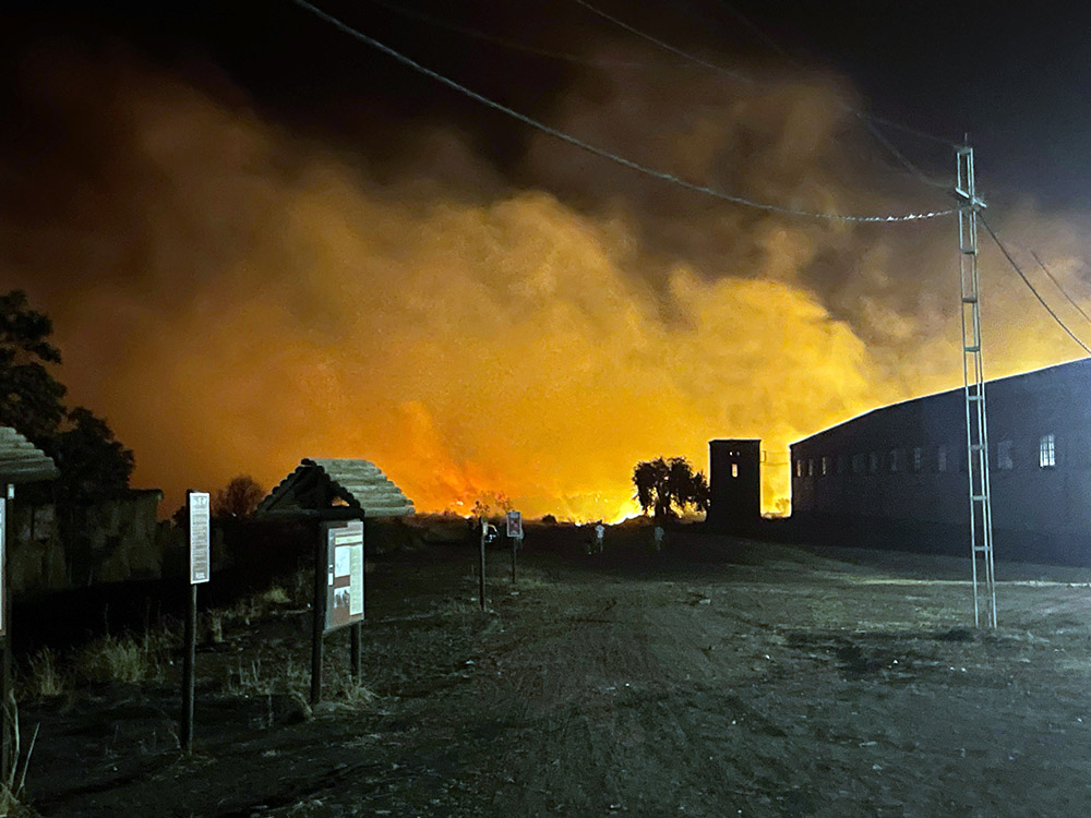 Incendio entre La Estación y el Almacén Central (1)