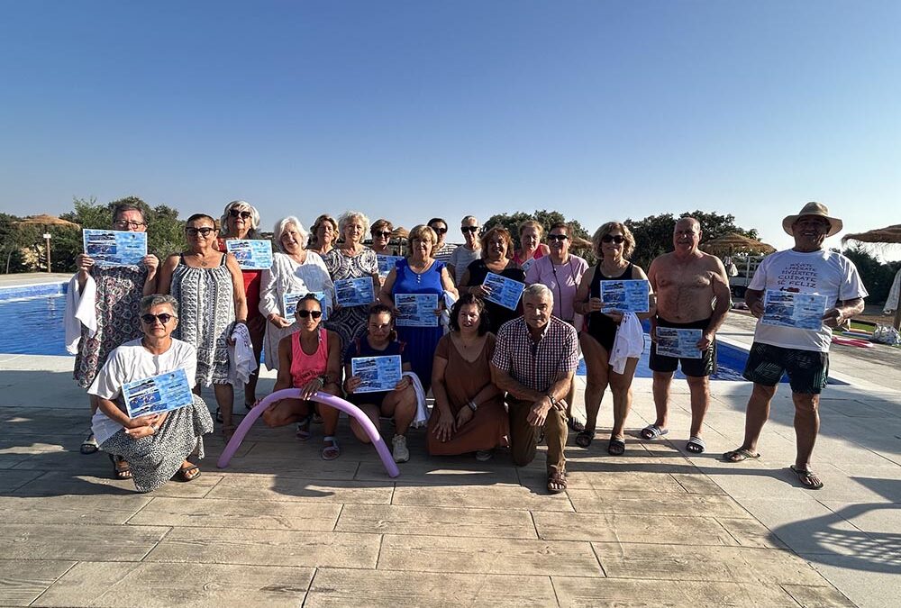 Éxito de participación en el programa Aquagym 2025 en las aldeas de Fuente Obejuna