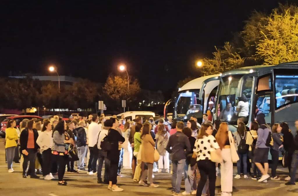 CCOO fleta 4 autobuses para el traslado de personas opositoras que se examinan hoy en Sevilla para la OPE del SAS