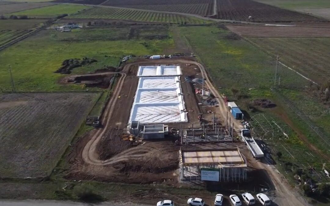 La EDAR de La Granjuela alcanza el 95% de ejecución. La Junta reafirma su hoja de ruta hidráulica pese a la lluvia