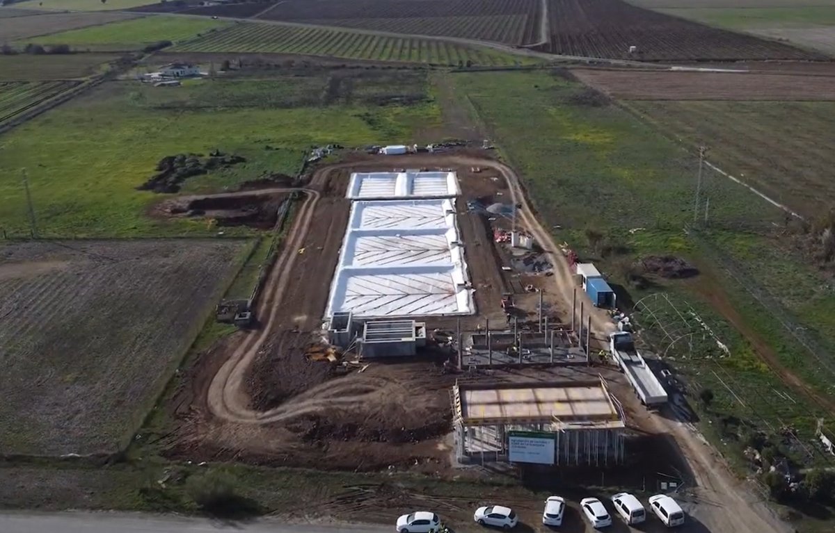 Córdoba.- Las obras de la EDAR de La Granjuela se encuentran a más de la mitad de su ejecución