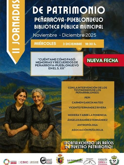 La Biblioteca Municipal acoge la última ponencia de las II Jornadas de Patrimonio de Peñarroya-Pueblonuevo
