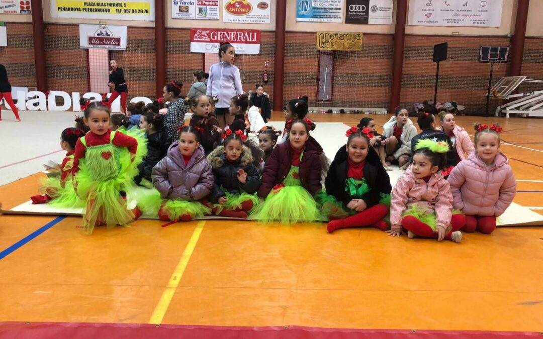 La Gala de Navidad del Club Gimnasia Rítmica Alto Guadiato llena de ilusión el Lourdes Mohedano