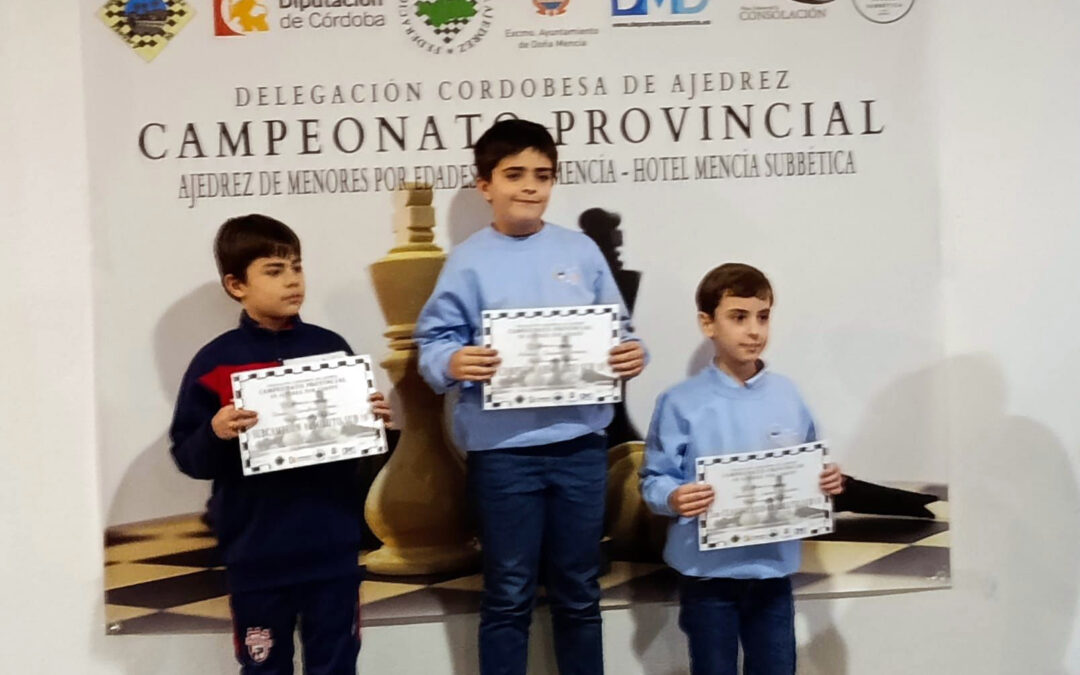 Antonio Carmona Gómez, de Peñarroya, campeón provincial sub-10 de ajedrez ♟️