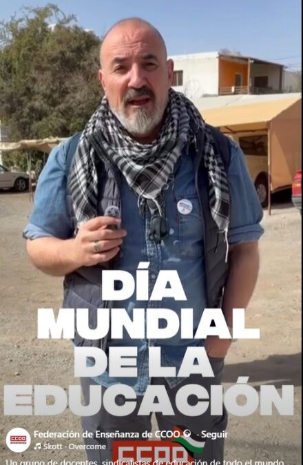 CCOO condena el rechazo de Israel a una delegación de la Internacional de la Educación (IE)