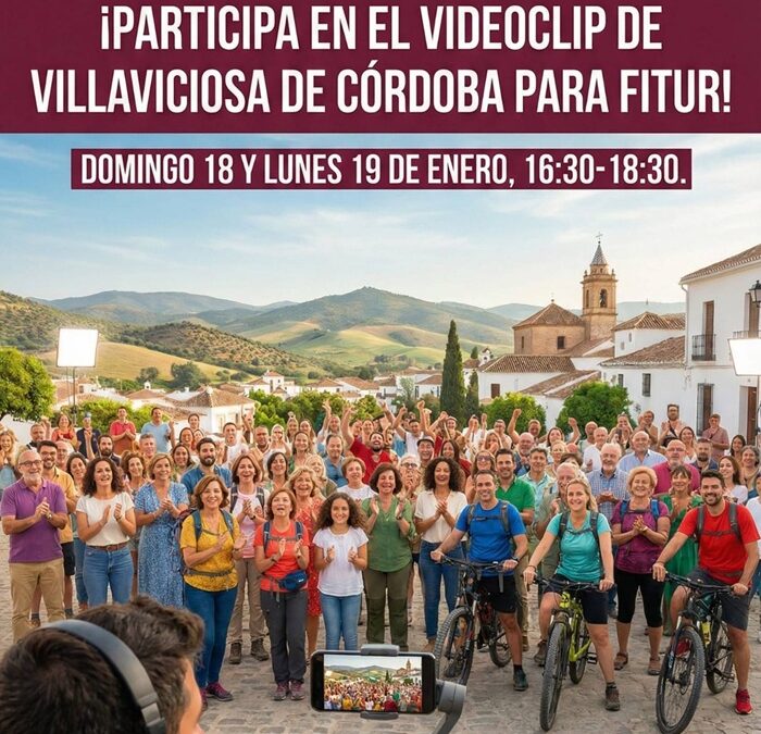 Villaviciosa de Córdoba se prepara para FITUR con un videoclip protagonizado por su gente