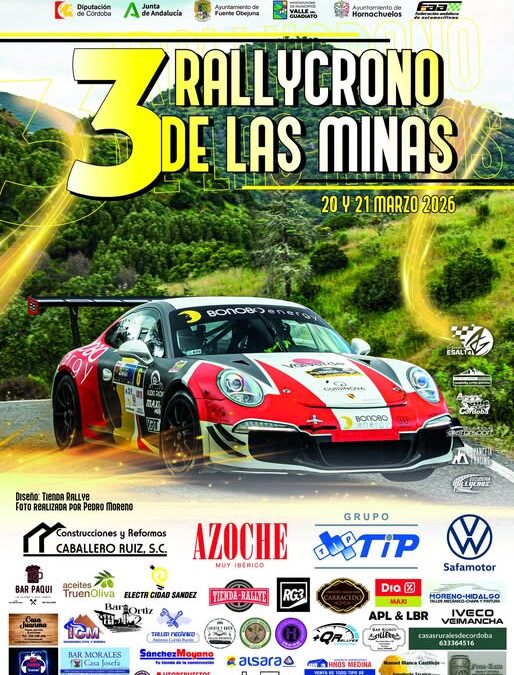 🏁 Presentado el cartel del III Rallycrono de las Minas