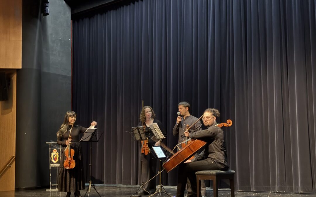El Teatro Municipal de Peñarroya-Pueblonuevo acoge la actuación didáctica de Qurtuba Quartet ante más de 300 escolares