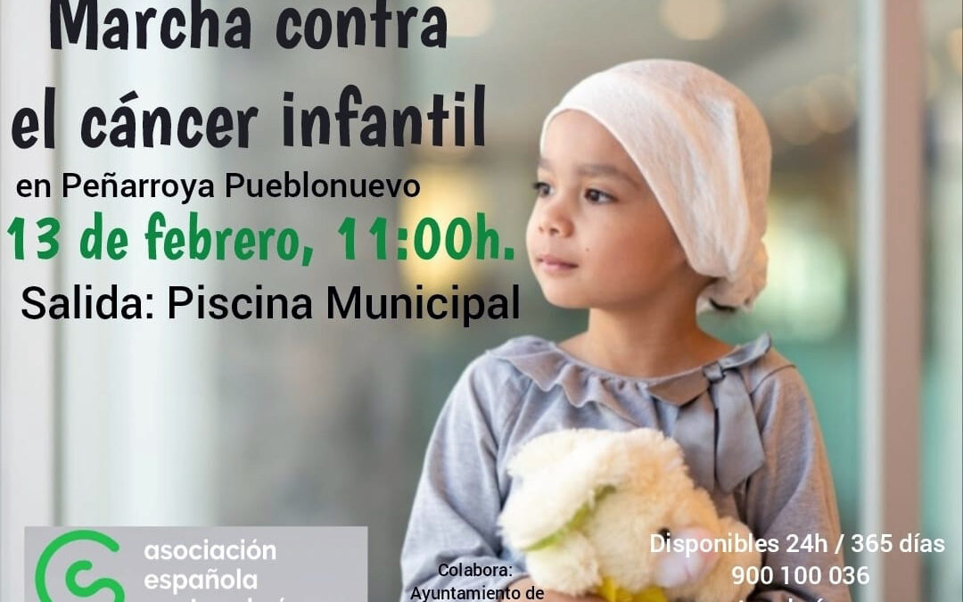 Peñarroya-Pueblonuevo se moviliza contra el cáncer infantil con una marcha solidaria
