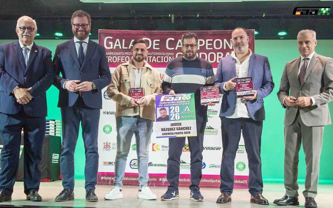 El Palacio de la Merced coronó anoche a los campeones de automovilismo de la Copa Diputación de Automovilismo 2025