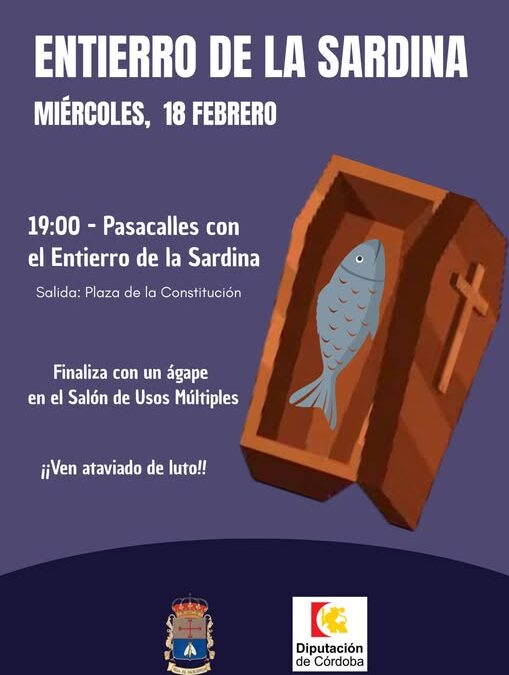 Valsequillo celebrará el tradicional Entierro de la Sardina el miércoles 18 de febrero