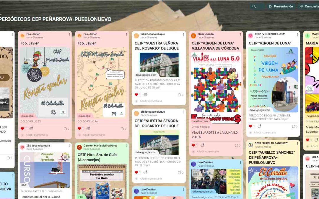 El alumnado del Guadiato y Los Pedroches da voz a la escuela a través de periódicos digitales