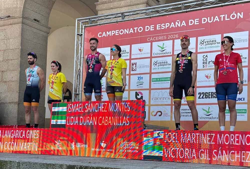 Ismael Sánchez Montes, del C.D. Triatlón Guadiato, campeón de España de duatlón en el grupo de edad 35-39