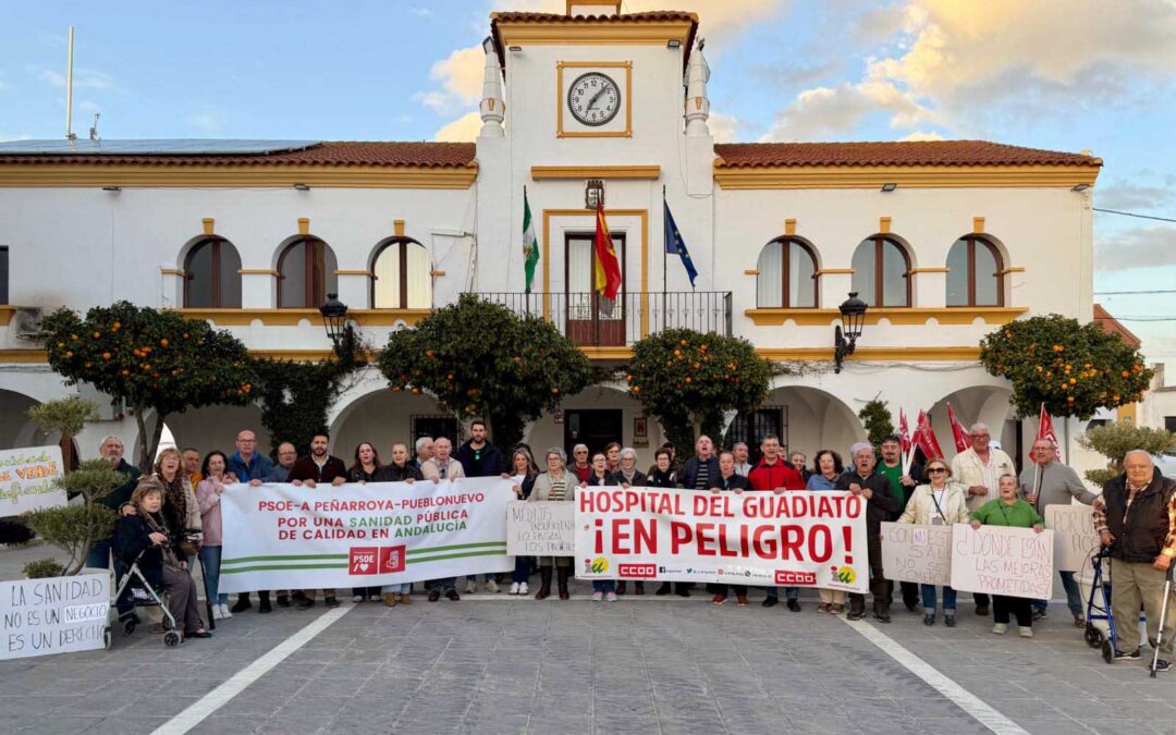 Valsequillo se suma a la defensa del hospital comarcal del Guadiato en una nueva concentración ciudadana