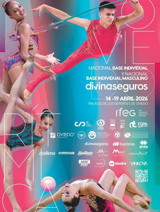 Gimnasia Rítmica 30 Grados, presente en el Nacional Base de Oviedo con Minerva López y Lucía Daza