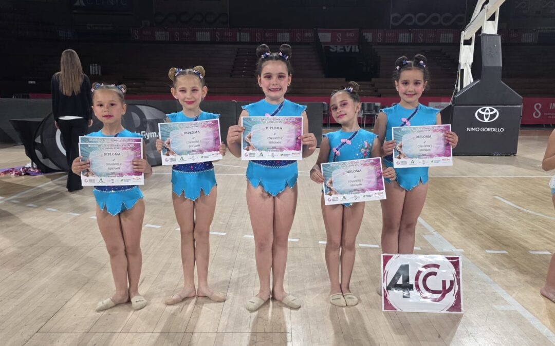 Gimnasia Rítmica 30 Grados roza el podio andaluz con tres diplomas en el Campeonato Promesas
