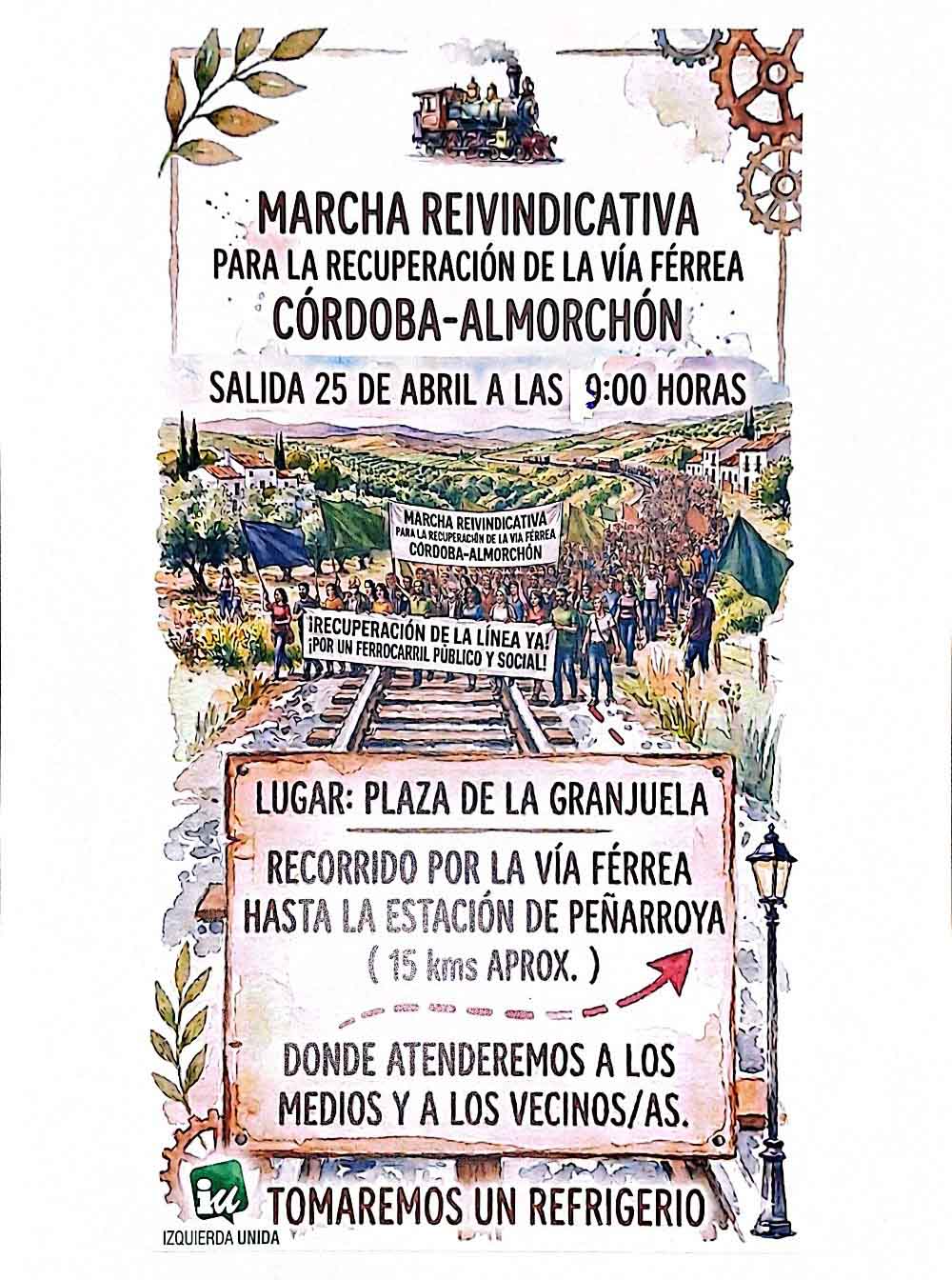 Marcha reivindicativa por la recuperación de la línea férrea Córdoba-Almorchón
