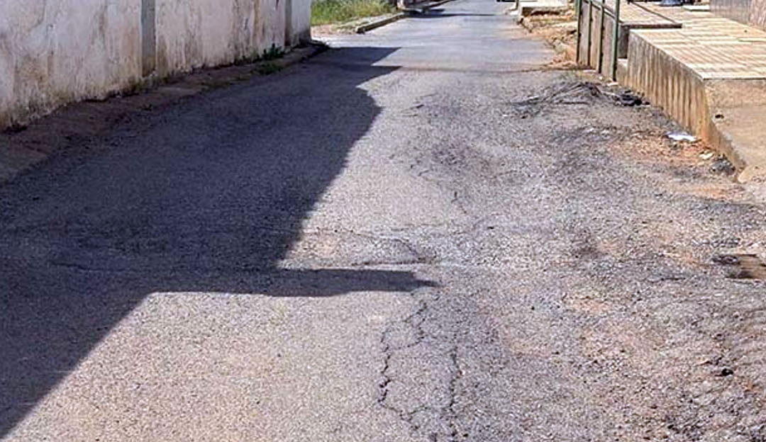 Hundimiento en la calle Dos de Mayo: vecinos denuncian la pasividad del Ayuntamiento de Peñarroya-Pueblonuevo