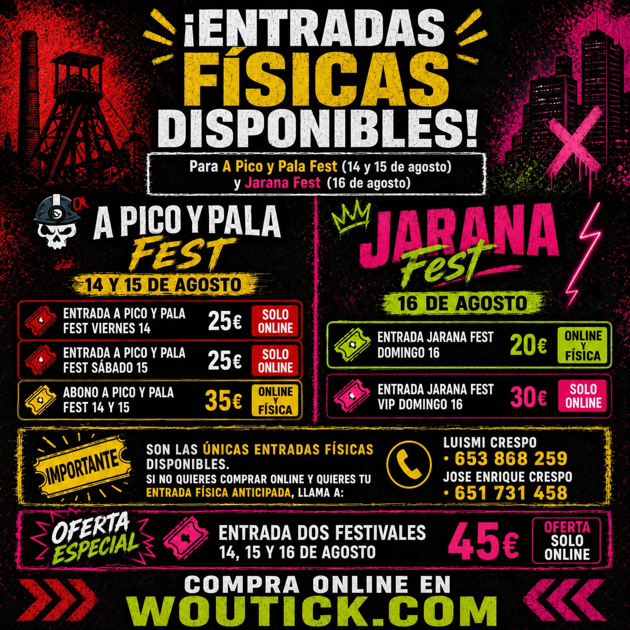Jarana Fest 2026 cierra su cartel y convierte a Peñarroya-Pueblonuevo en una de las grandes citas urbanas del verano andaluz
