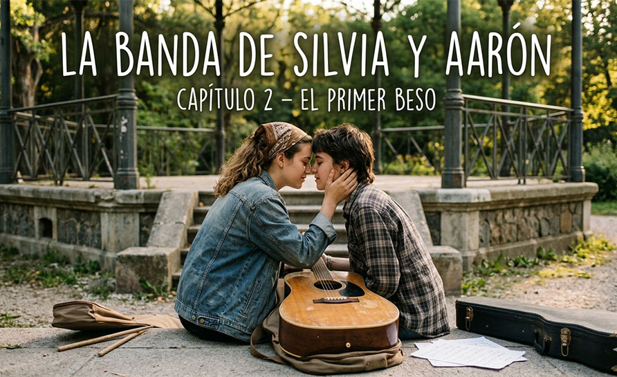 LA BANDA DE SILVIA Y AARÓN CAPÍTULO 2 – EL PRIMER BESO