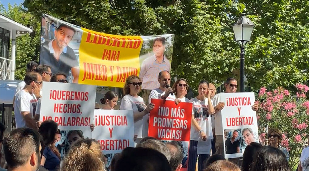 Peñarroya-Pueblonuevo se moviliza para pedir la libertad de Javier y David