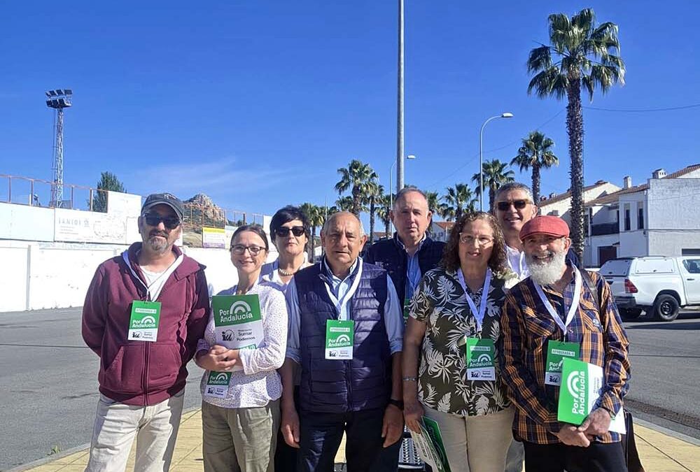 Por Andalucía reivindica a sus apoderad@s en Peñarroya y llama al voto por la sanidad, la vivienda y el futuro.